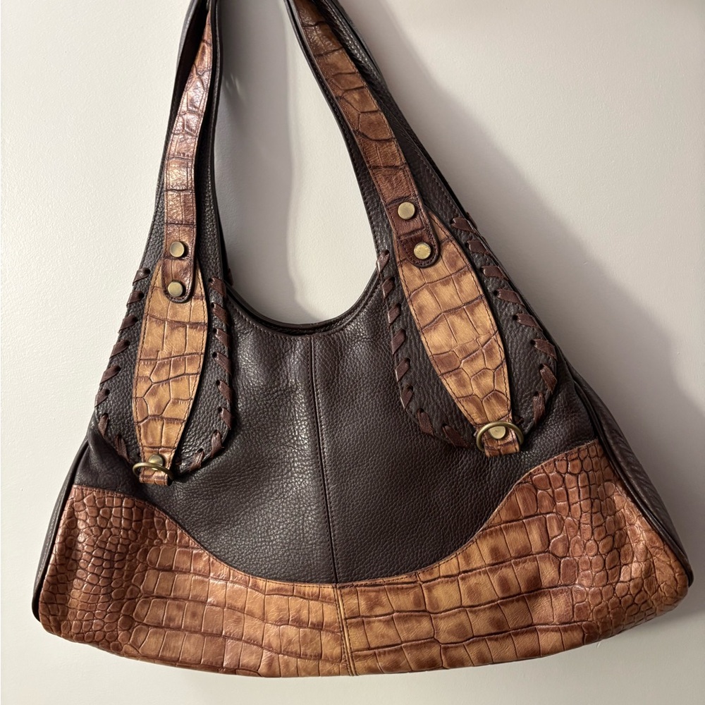 Brown Leather Shoulder Bag